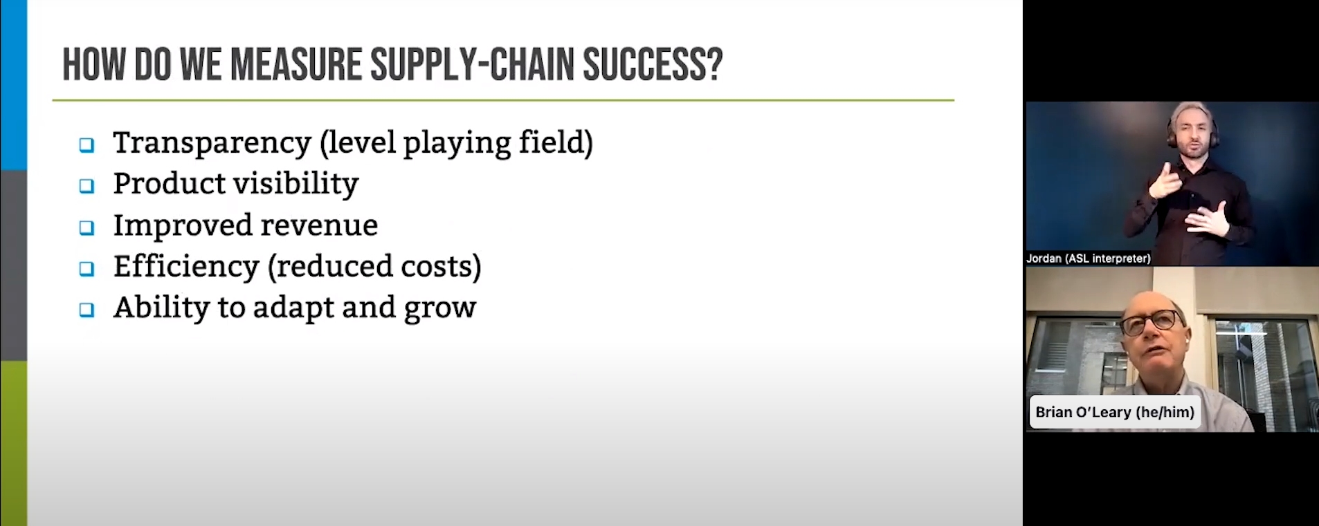 Screen capture from the Redefining the book supply chain webinar