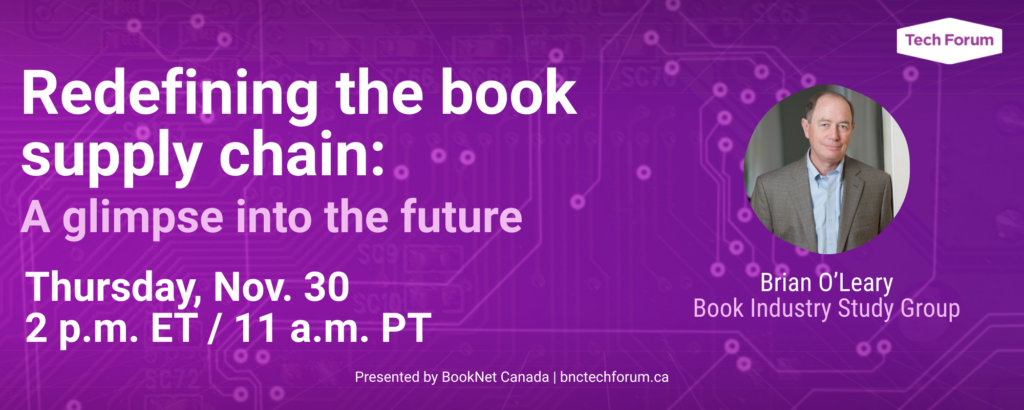 Promo image of the Redefining the book supply chain: A glimpse into the future webinar