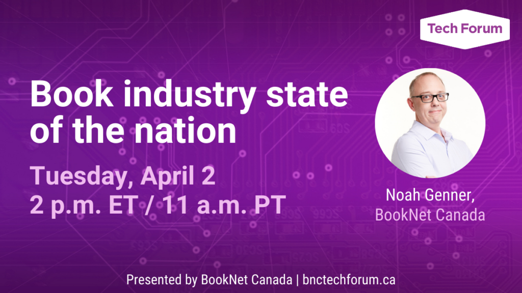 Book industry state of the nation. Tuesday April 2, 2024 at 2 p.m. ET/11 a.m. PT