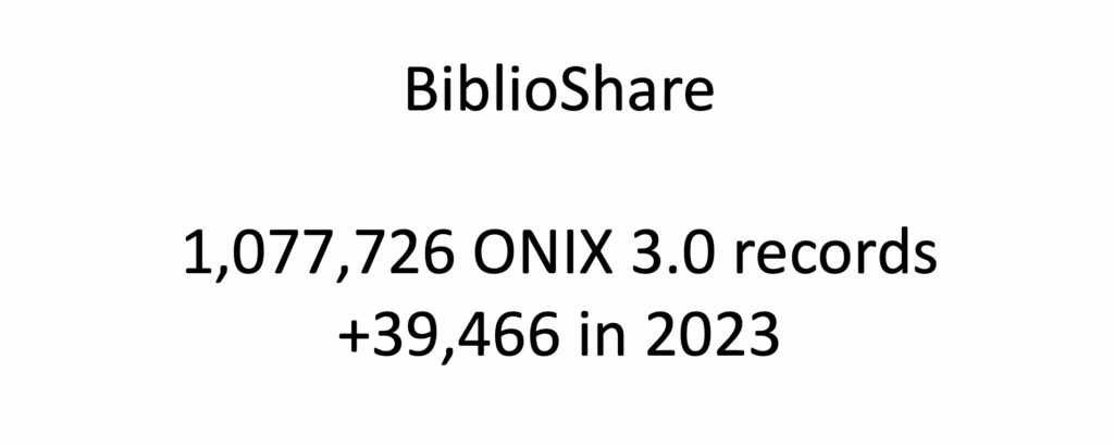 Screen capture from the New from BookNet Canada for 2024: BNC BiblioShare presentation