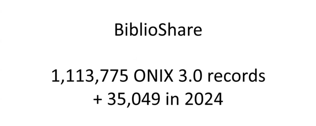 Screen capture from the BiblioShare 2025 presentation