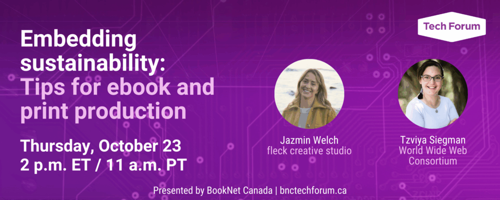 Embedding sustainability: Tips for ebook and print production