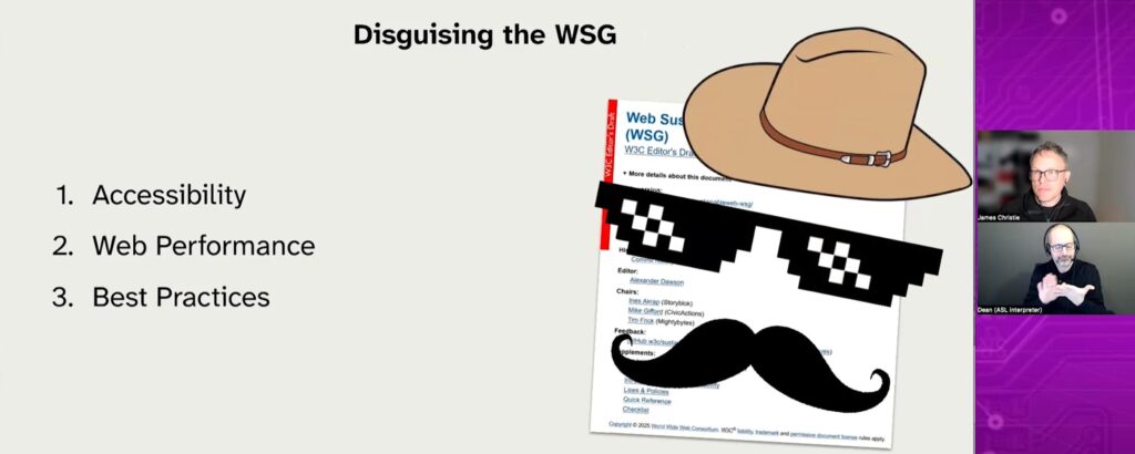 Screen capure from the Escape from the Forbidden Zone: Smuggling green and inclusive tech past the gatekeepers slides