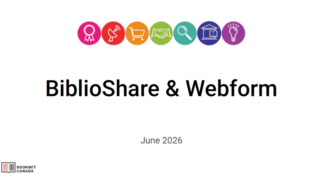 Screen capture of the title slide from the BiblioShare & Webform presentation